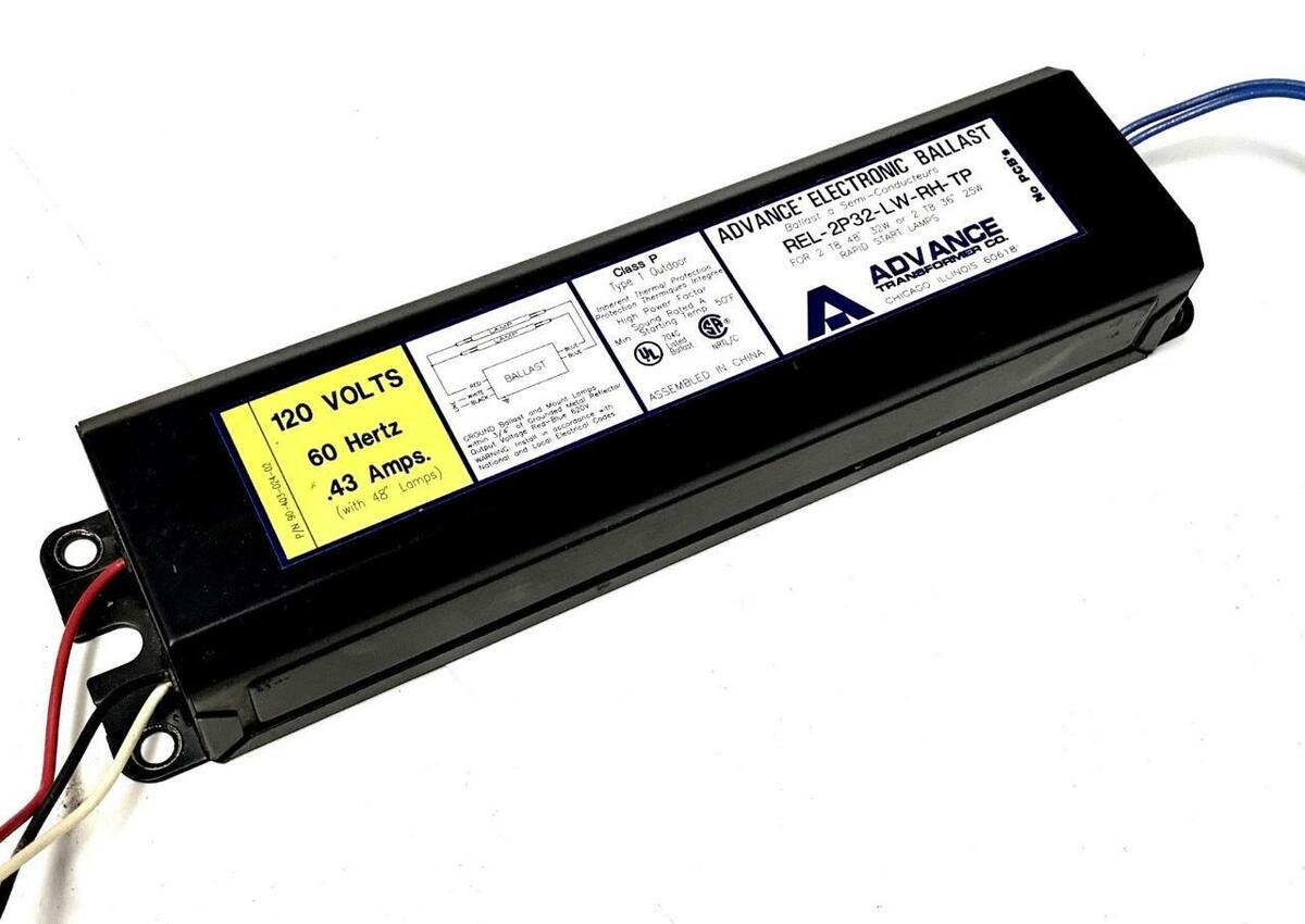 Advance REL-2P32-LW-RH-TP Fluorescent Electronic Ballast, 120 Volt –  Reardon Electric, image size:1200x850