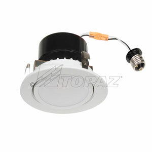 Topaz RTL/437WH/90/D-28 8W LED Retrofit Fixture 4" Gimbal