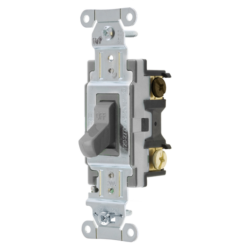 Hubbell-Wiring Kellems CS320GY Switch, Spec, 3w, 20a 120/277v, Gy