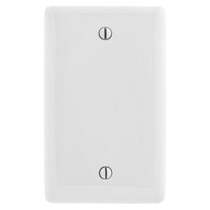 Hubbell NP13W White 1-Gang Blank Wall Plates- Box of 25